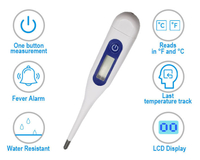 Thermomètre électronique LCD numérique, outil de soins de santé sûr pour enfants